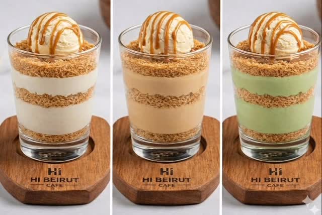 Desserts Trio Kunafa Cups